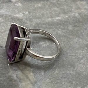 Tiffany & Co Amethyst and Sterling Silver Ring